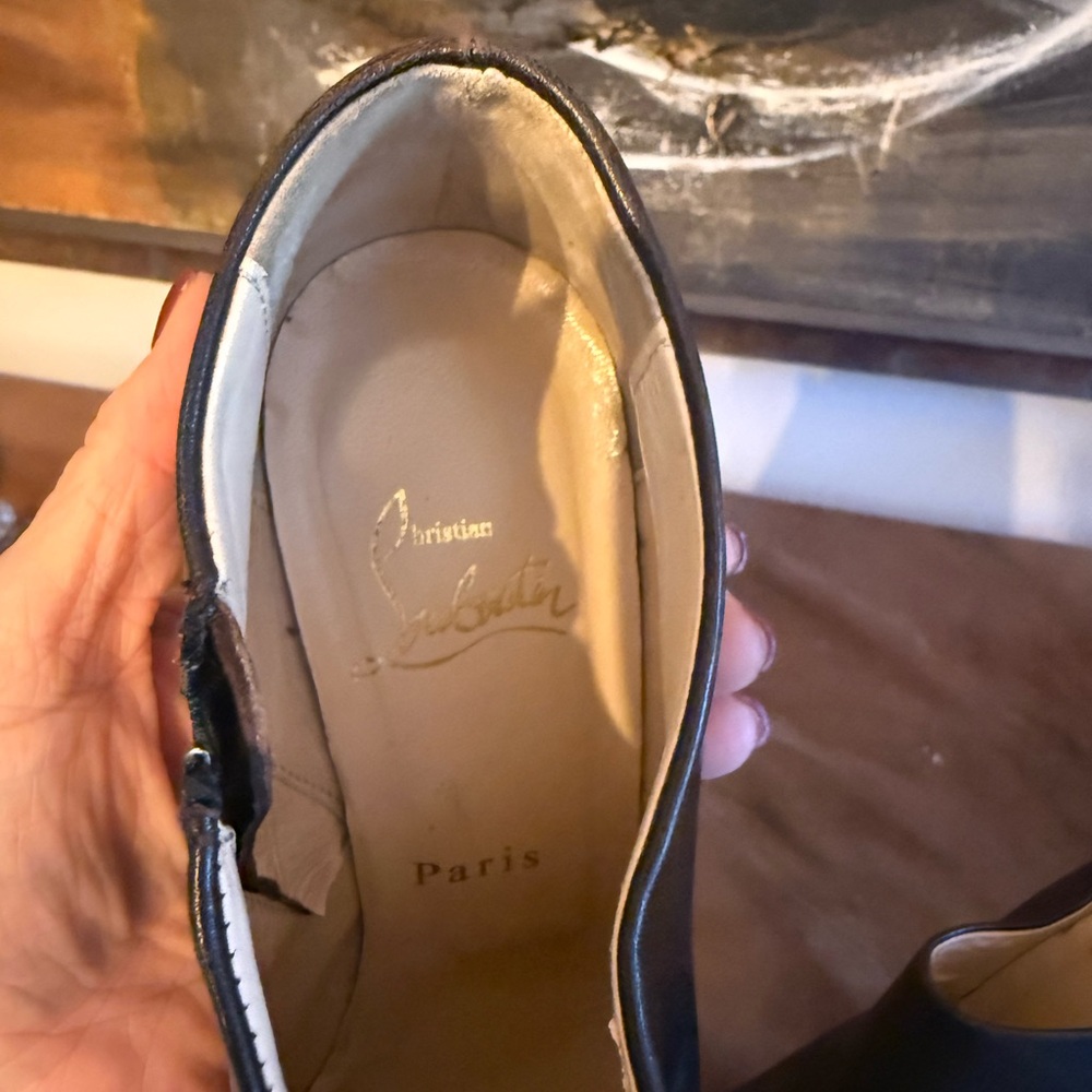 Authentic Christian Louboutin Brown Heeled Boots - Picture 4 of 6